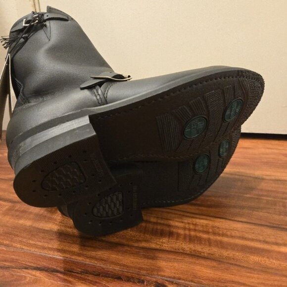 Frye Engineer 77 400 12R Womens Size 8.5 Leather Black Boots Made in USA 122025 - Picture 8 of 13